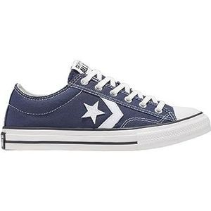 Converse Star Player 76 Foundational Canvas Sneakers voor kinderen, marineblauw, vintage, wit, egret, 39 EU
