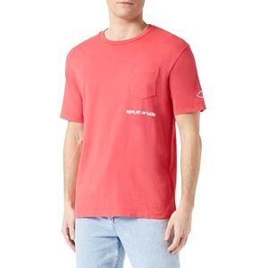 Replay Heren T-shirt Relaxed Fit, 064 lichtrood, M