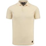 Key Largo - INDUSTRY - T-shirt - Crème - Jersey, Polokraag, Kwartmouw