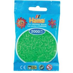 Fluorescerende groene mini kralen