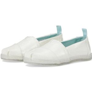 TOMS Klassieke Alpargata Loafer Flat, witte confetti gecoate glitter, 2.5 UK, Witte Confetti Gecoate Glitter, 35.5 EU