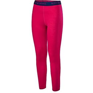 Black Crevice Merino onderbroek voor dames, hoogwaardig merino-ondergoed voor dames, merinowol, 70% merinowol en 30% PES, temperatuurregulerende merino onderbroek voor dames, roze/staalblauw, 42