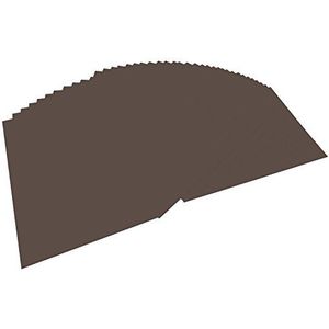 folia 6470 - gekleurd papier donkerbruin, DIN A4, 130 g/m², 100 vellen - voor het knutselen en creatief vormgeven van kaarten, raamafbeeldingen en scrapbooking