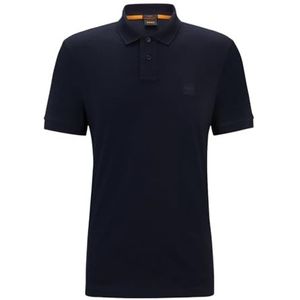 BOSS Slim Fit Polo Passenger met Logo Donkerblauw