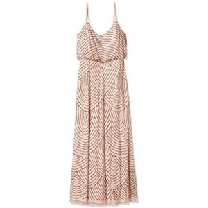 Adrianna Papell Dames Art Deco kralen Blouson jurk formele avondjurk uit jurk