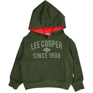 Lee Cooper Sweatshirt met capuchon voor jongens, Kaki, 8 Jaren
