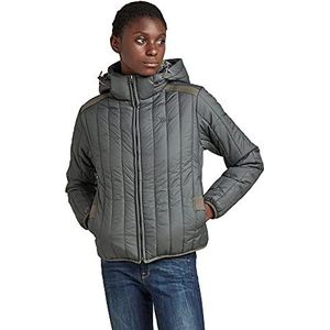 G-STAR RAW Meefic Vertical gewatteerde damesjas, grijs (graphite D20114-B958-996), XXS