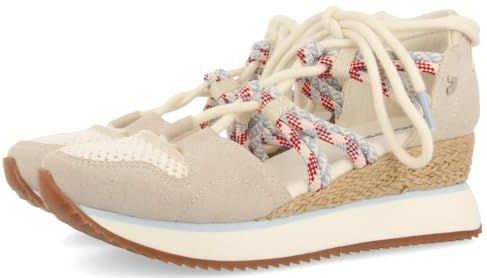 Gioseppo - Iona - Sandalen - Off-white - Gecombineerde Sleehak - GRS Gecertificeerd