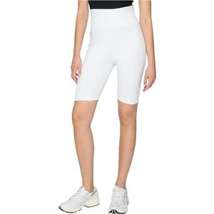 Urban Classics Dames Dames Fietsbroek High Waist Cycle Yoga Shorts, zwart/wit, XL Slank