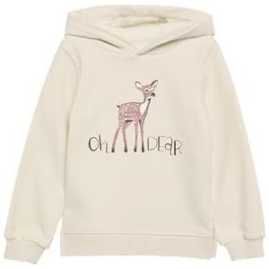 s.Oliver Junior Sweatshirt met capuchon voor meisjes, wit 805, 92-98