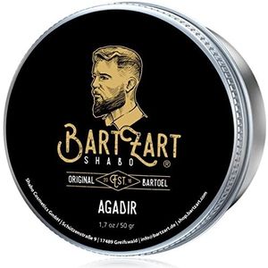 BartZart Agadir beard wax with musk scent I 50g beard balm for men I beard balm with argan oil for healthy growth I beard wax directly from the barber