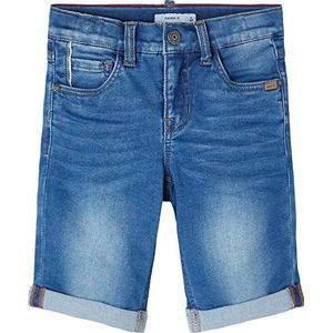 NAME IT Jongen Jeansshorts Slim Fit, blauw (medium blue denim), 110 cm