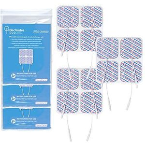 TensCare E-CM5050 verbeterde elektrodenpads - 50 mm x 50 mm, 4 elektroden per verpakking, 3 verpakkingen