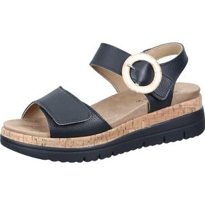 Comfortabel 710207-01 damessandalen, 36 EU, breed, zwart, 36 EU Breed