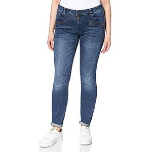 Timezone Dames Slim Caillatz Jeans, Blue Patriot Wash, 30W x 30L