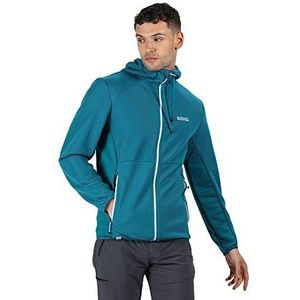 Regatta Heren Terota' Mid Weight Extol Stretch Hooded Geribbelde Jas Fleece, Olympische Teal/Gulfstream, 2XL