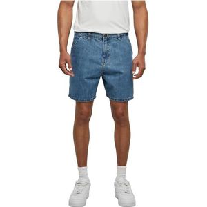 Urban Classics Heren Shorts Denim Bermuda Shorts Light Blue Washed 28, Lichtblauw washed, 28