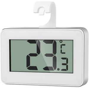 AiQInu Digitale koelkastthermometer, magnetische aquariumthermometer met haak, mini-koelkastthermometer, Freeze thermometer voor thuis, restaurants, bars