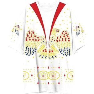 Elvis Presley ICONIC JUMPSUIT COSTUME OVERSIZED TEE, WHITE