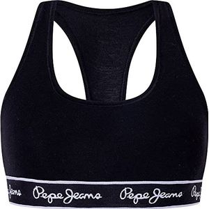 Pepe Jeans Dames Pepe Rb Brlt BH, zwart, L, Zwart, L