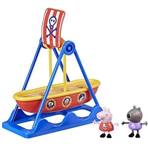 Peppa-speelgoed Peppa's piratenrit, speelset met 2 Peppa-figuurtjes, kinderspeelgoed