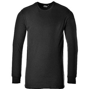 Portwest Thermisch T-Shirt Lange Mouw Size: XL, Colour: Zwart, B123BKRXL