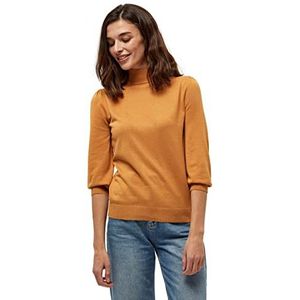 Minus Dames Mersin roll Neck Knit Pullover Sweater, Mineral Yellow, XL