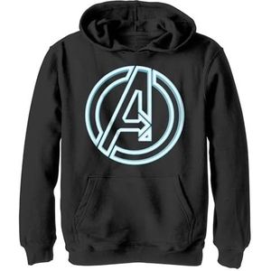 Marvel Classic - Avengers Glow Icon YTH Hoodie Jet black 5/6