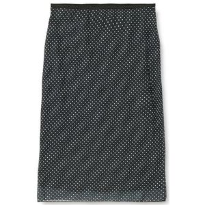 Trendyol Basic mini-rok voor dames, met stippen, grote maten, Zwart, XXL grote maten