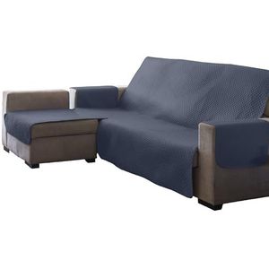 Estoralis AVA hoes voor Chaisse Longue, gewatteerd, modern design, steenkleuren, chaisse longue 240 cm, linkerhoekdeel, stofgrootte 240 x 255 cm