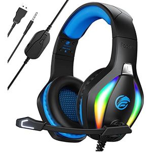 Fachixy FC100 Gaming Headset - Koptelefoon - Blauw - Met Microfoon