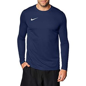 Nike Heren Top Met Lange Mouwen M Nk Df Park Vii Jsy Ls, Blu_Bianco, BV6706-410, XL