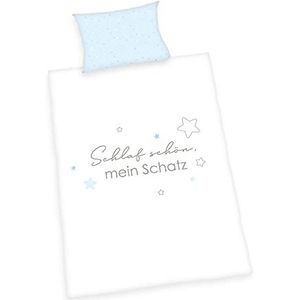 Herding Beddengoedset, wit/blauw, 40 x 60 cm, 100 x 135 cm