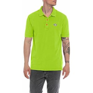 Replay Poloshirt voor heren, korte mouwen, van katoen, limoengroen 732 (groen), XL, limoengroen 732-1, XL