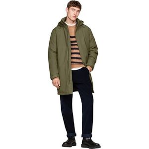 Tommy Hilfiger Heren TECH PADDED PARKA MW0MW37369, Puffer jas, kaki, S, Khaki (Legergroen), S