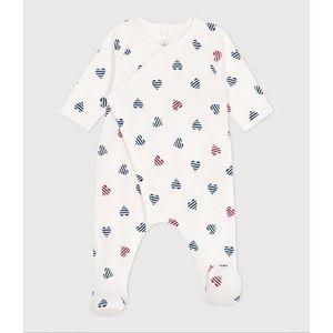 Petit Bateau Unisex baby slaap goed, wit/meerkleurig., 6 Maanden