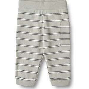 Wheat - Jersey broek Pete-jongens - GOTS-gecertificeerd - duurzaam, 1476 Sea Mist Stripe, 80 cm
