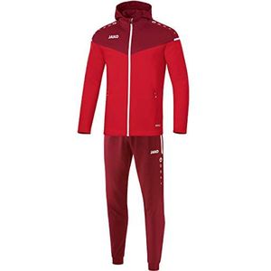 Jako Kinderen trainingspak polyester Champ 2.0 met capuchon, rood/wijnrood, 128, M9420