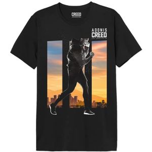 cotton division Creed""Adonis Running"" MECREEDTS016 T-shirt voor heren, zwart, maat XL, Zwart, XL