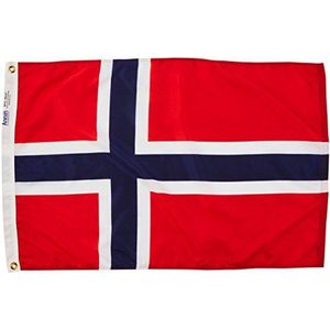 Annin Flagmakers 196443 Nylon SolarGuard Nyl-Glo Noorwegen vlag, 2 x 3'