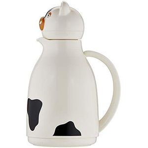 Helios Thermo-Cow kunststof thermoskan, wit, 1 liter