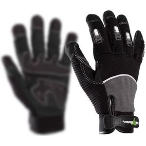 KIXX handschoen synthetisch leer vingerbescherming 10 zwart