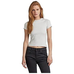 G-STAR RAW Cropped Ultra Slim T-shirt, grijs (Oyster Mushroom D275-D607), S dames, Grijs (Oyster Mushroom D275-D607), S