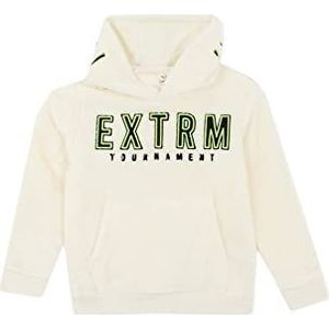 DeFacto Sweatshirt met capuchon voor jongens, ecru, 5-6 Jaren