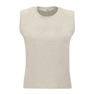 LTB Jeans Dames Danolo bandershirt/Cami Shirt, Tapioca 11175, S, tapioca 11175, S