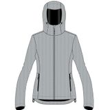 CMP Softshelljas voor dames met vaste capuchon, damesjas