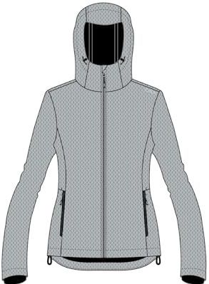 CMP Softshelljas voor dames met vaste capuchon, damesjas