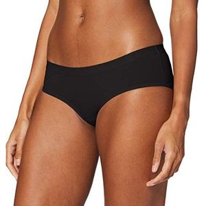 CALIDA Natural Joy Panty voor dames, laag gesneden, sneldrogend en geurremmend, zwart, 48-50