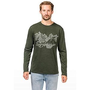 super.natural Heren M Graphic 140 Merino T-shirt