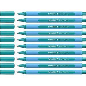 Schneider 152234 Slider Edge Pastel XB balpen (driehoekige pennen met lijnbreedte XB) 10 stuks oceaan, 12 stuks (1 stuks)